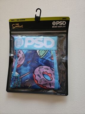 PSD The SIMPSONS Donut Print Boxer Briefs - SMALL NEW